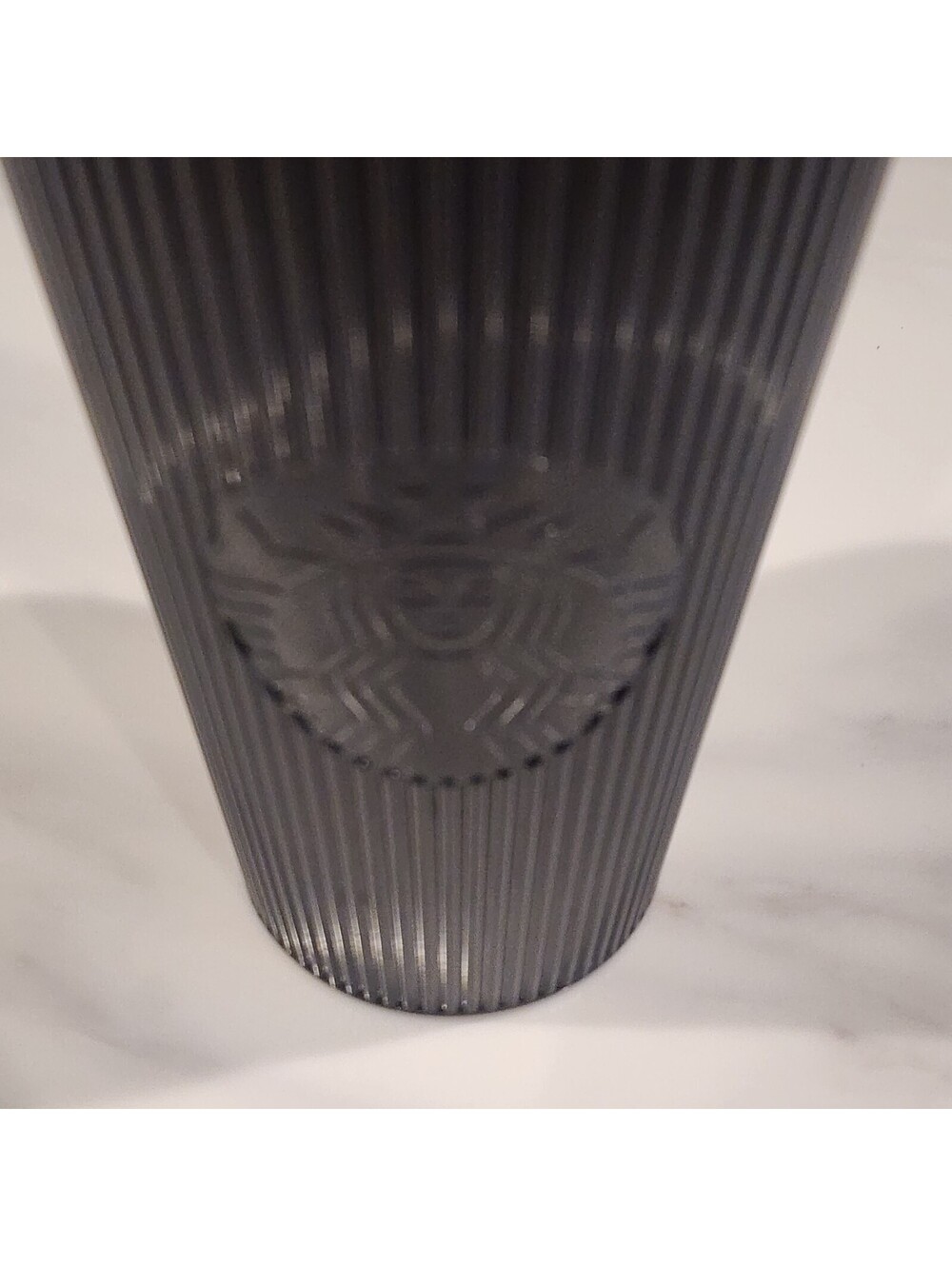 2024 Striped Black Tumbler 16 oz Tumbler Starbucks - Excellent! - Picture 2 of 2